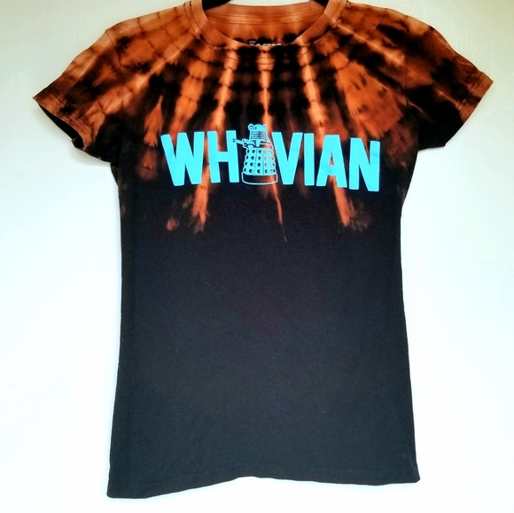 Doctor Who Wovian Dalek Tie Dye Womens Shirt - Picture 2 of 4